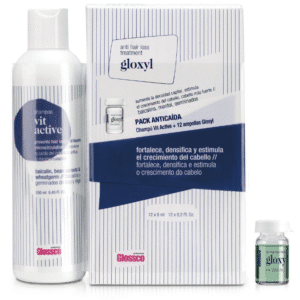 Pack anticaída Gloxyl12X6ML + Champu Vit active 250ML