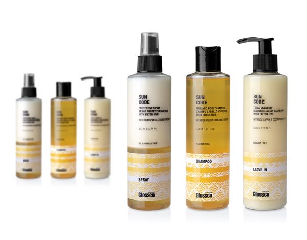 Sun code línia protector solar cabell 240 ml Glossco